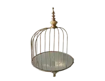 Dessert Display Stand Wrought Iron Bird Cage Shaped